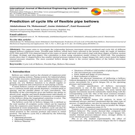 Prediction of cycle life of flexible pipe bellows.pdf