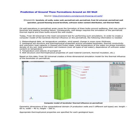 Thermal analysis of a road on permafrost | PDF