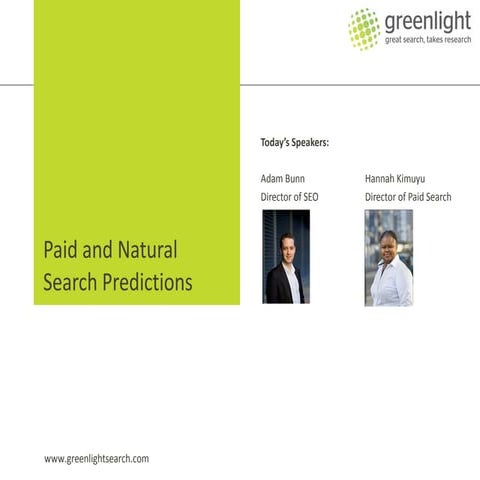 Search Marketing Predictions 2011