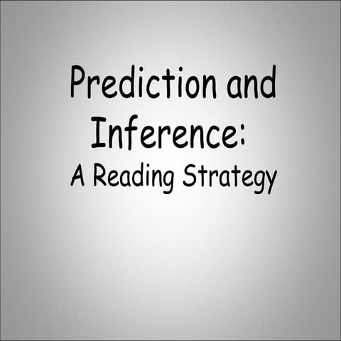 Predictions and inferences differences