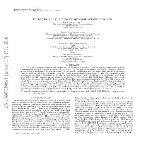 Predictions of the_atmospheric_composition_of_gj_1132_b