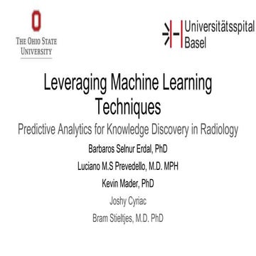 Leveraging Machine Learning Techniques Predictive Analytics for Knowledge Dis...