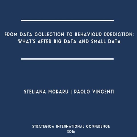 Predictive analytics and predictive marketing