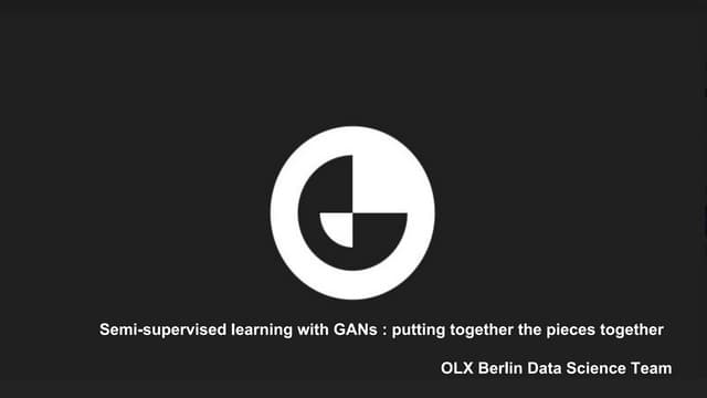 Predictive analytics   semi-supervised learning with GANs