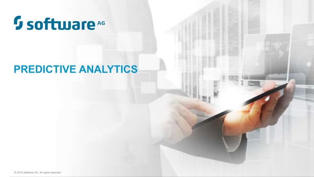Predictive analytics roadshow