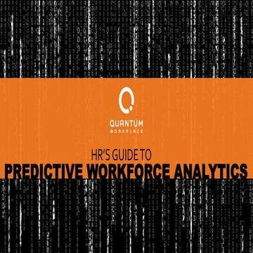 HR's Guide To Predictive Workforce Analytics 