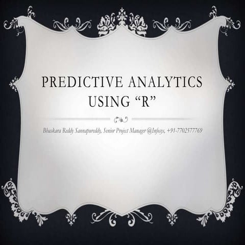 Predictive Analytics using R | PPT