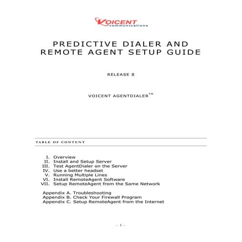 Predictive dialer setup guide
