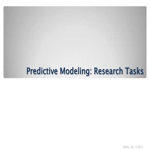 Predictive modeling DBs | PPT