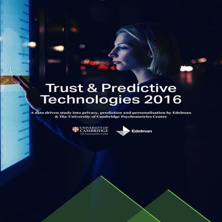 Trust & Predictive Technologies 2016