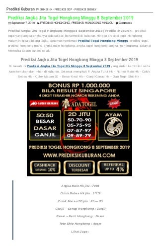 result angka togel hongkong