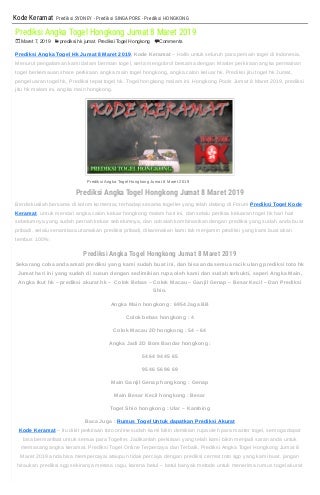 angka main togel hk nanti malam