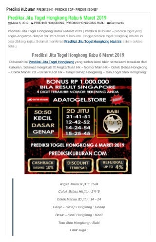 daftar keluaran togel hongkong 6 digit