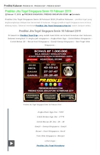 syair togel sgp singapura hari ini