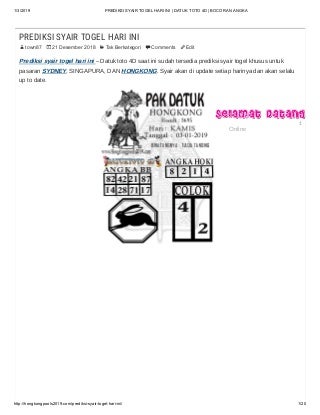 Why You Need To Play Togel HKG