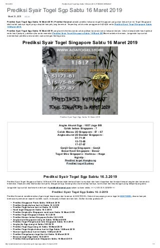 daftar buku mimpi togel sgp