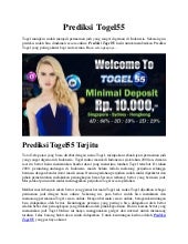 Prediksi Togel Togel Singapura Togel Hongkong Togel55