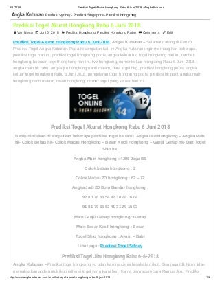 daftar keluaran togel hongkong 6 digit