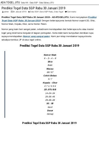 data h sgp
