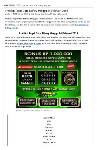 data sgp hr ini 2019