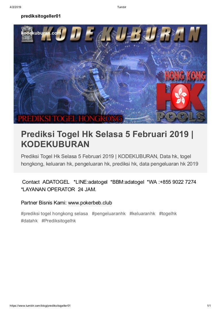 Data Hk Keluaran 2019