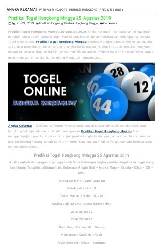 daftar no togel hongkong