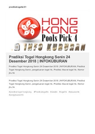 Prediksi togel hongkong senin 24 desember 2018