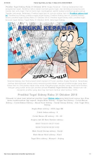 togel hari ini 31 mei 2019