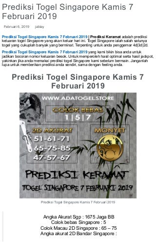 situs togel singapore pools