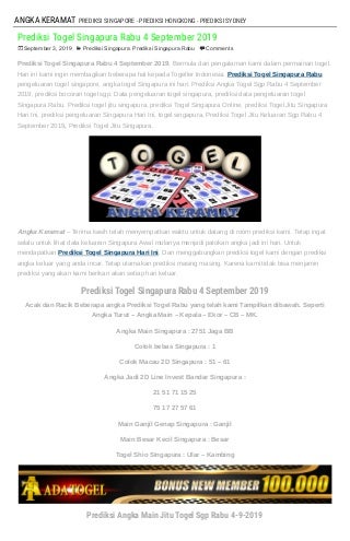 pasang togel 4 angka