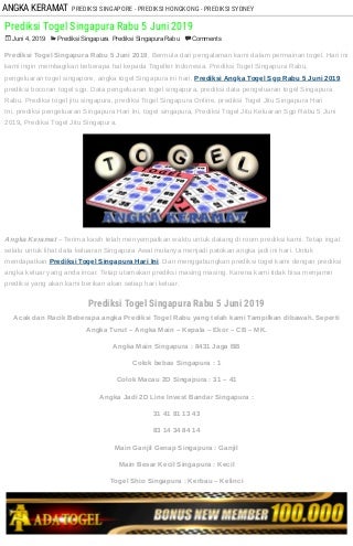 data result togel singapura