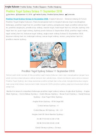 prediksi master bandar togel