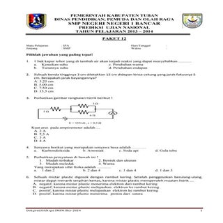 Naskah Soal Prediksi Ujian Nasional...