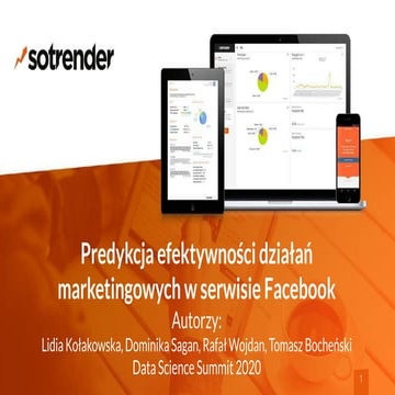 Predykcja efektywności działań marketingowych w serwisie Facebook