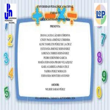 Preescolar Pensamiento matemÃ¡tico. OAOA