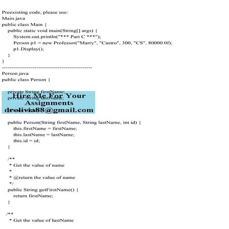 Preexisting code, please useMain.javapublic class Main {    p.pdf