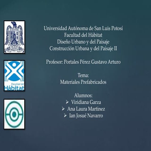 Materiales Prefabricados