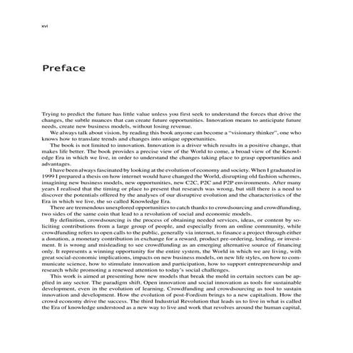 Crowdfunding for Sustainable Entrepreneurship and Innovation - Preface