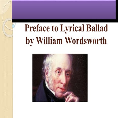 Preface to Lyrical Ballads