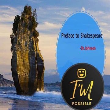 Preface to shakespeare