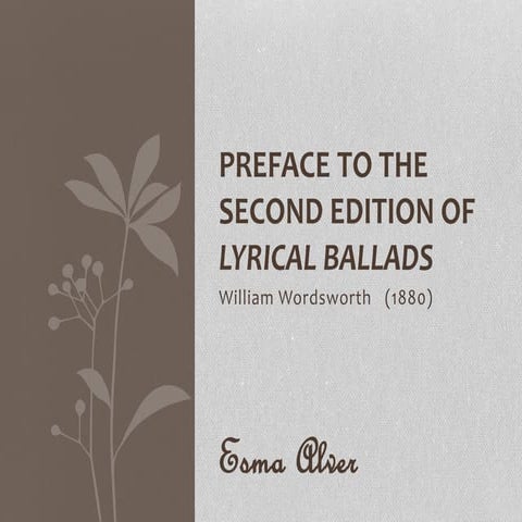 Preface to the second edition of lyrical ballads