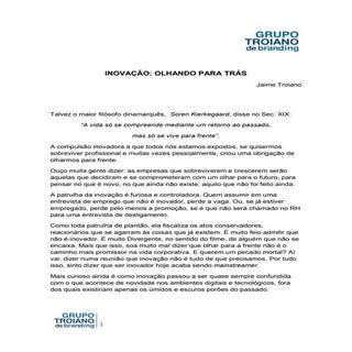 Prefacio ao Livro Gestão da Inovaçã...