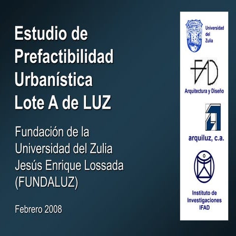 Prefactibilidad urbanística - Lote A LUZ