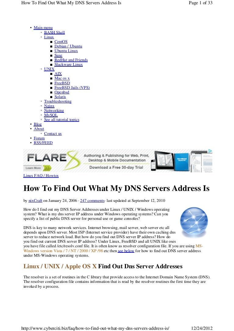 prefered dns how to find my dns