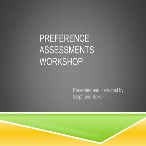 Preference+assessment+training 2