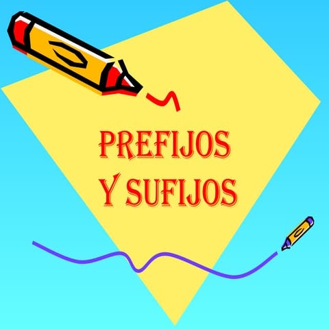 PREFIJOS Y SUFIJOS MATERIAL BASICO DE ESTUDIO