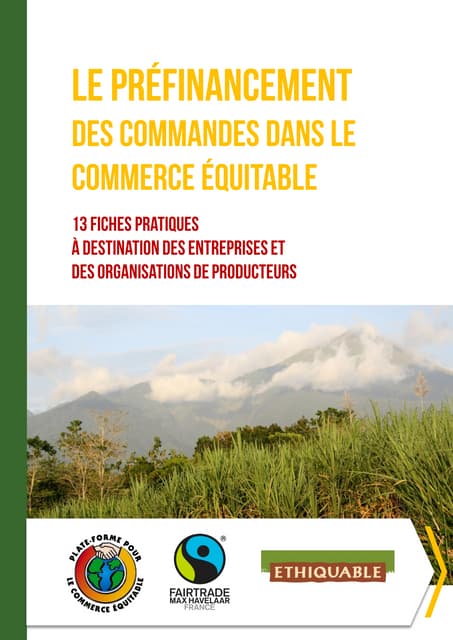 13 fiches pratiques sur le préfinancement des commandes dans le commerce équi...