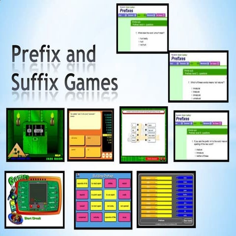 Prefix and Suffix Games | PPT