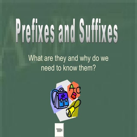 Prefixes and suffixes-2