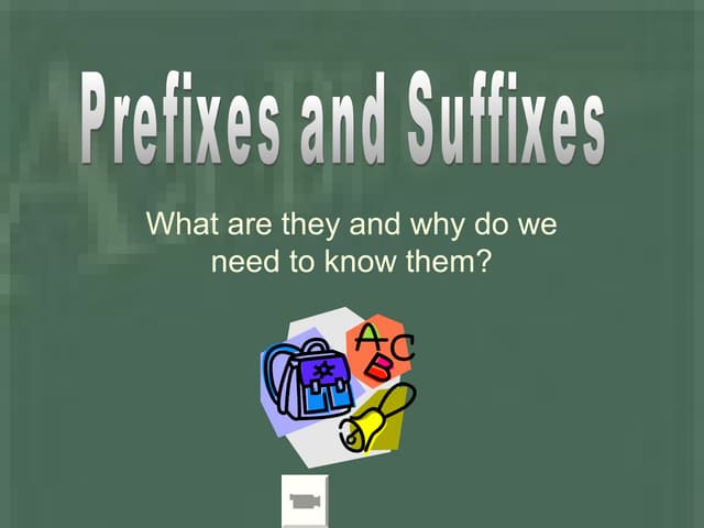 Prefix & Suffix | PPT
